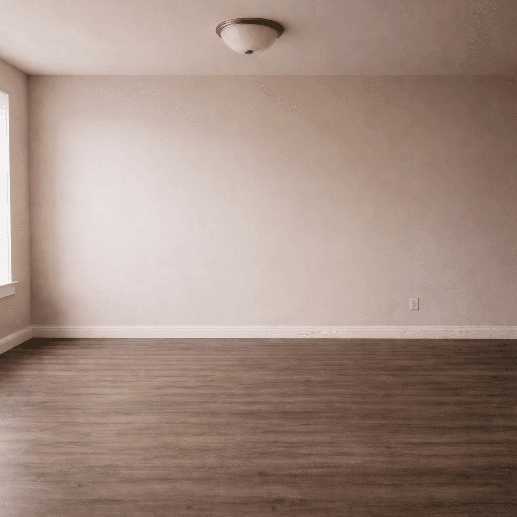 Empty room before staging